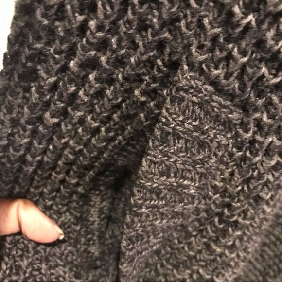 OLD NAVY Sweater Coat Gray Snap Up Neck Up or Down Size L - Picture 4 of 6